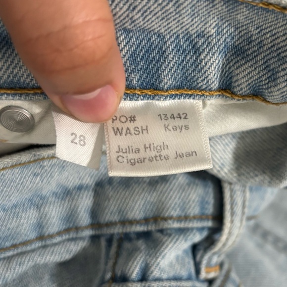 REFORMATION Women’s Julia High Cigarette Light Blue Jeans - Picture 12 of 16